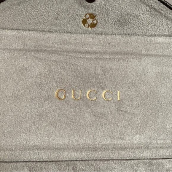 Gucci Brown GG Monogram Triangular Glasses Hard Case - Unisex 🇮🇹 - Picture 4 of 6